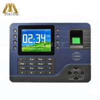 Good Looking Blue Color Biometric With Key Function Card Time And Attendance Time Clock System Network Attendance A-C091