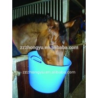 Flexible rubber buckets for horses