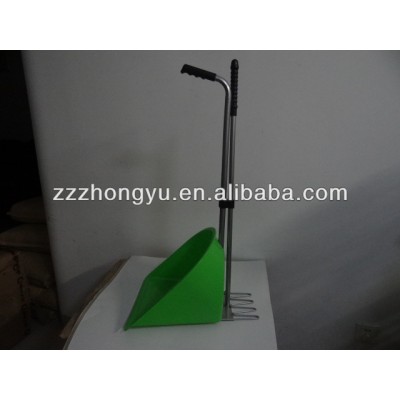 High quality plastic poop scoop with rake with blade